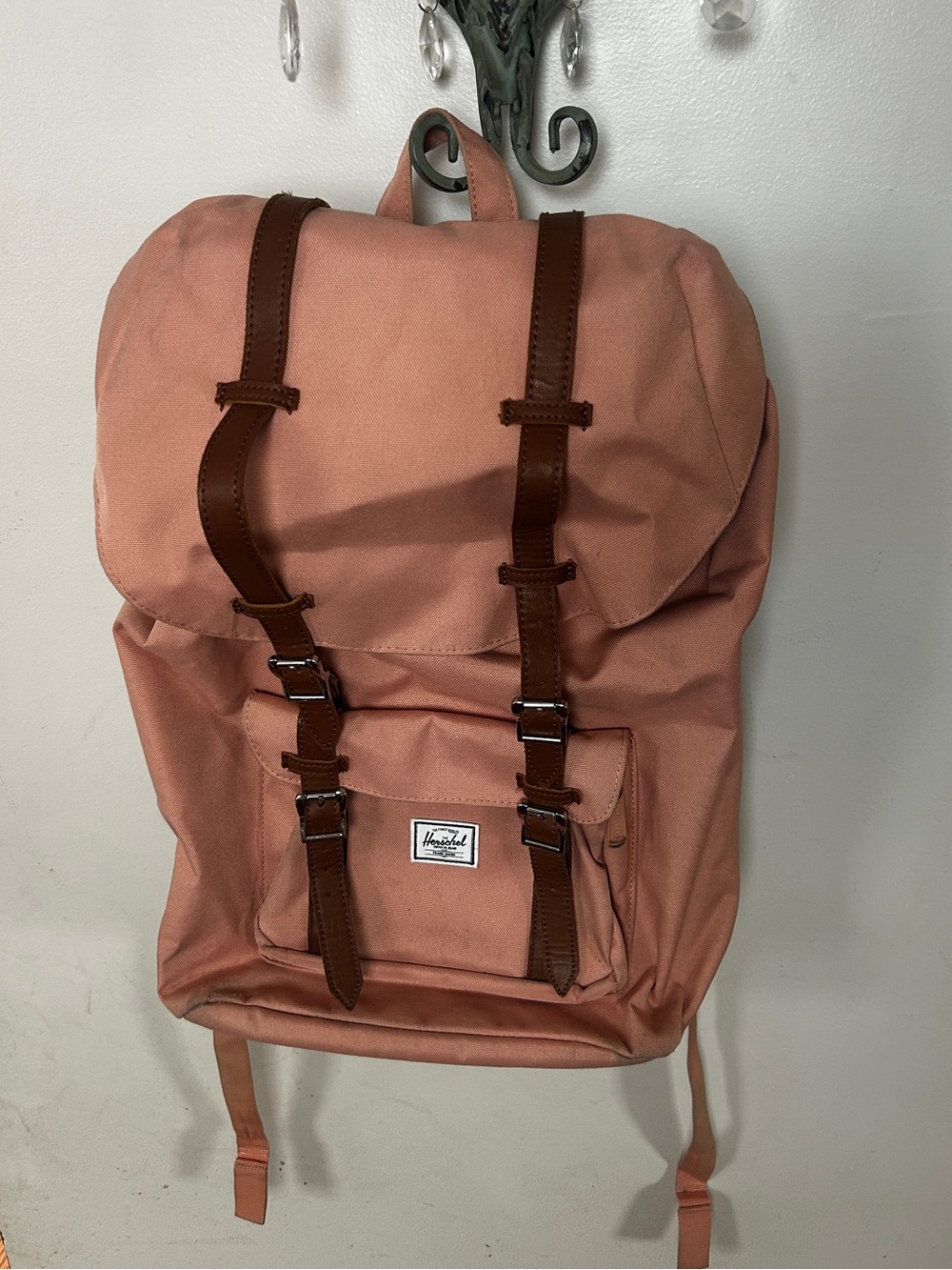 Herschel Retreat Backpack Ash Rose Pink 20L Laptop Bag Drawstring